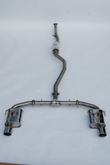 Invidia 2022+ Honda Civic Si (1.5T) 70mm Q300 Cat Back Exhaust - Rolled SS Tips - HS22HS4QD1RSL