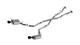 Borla 11-25 Dodge Durango 3.6L V6/5.7L V8 2+4WD S-Type Catback Exhaust - 4.5in Ceramic Black Tips - 140449CB