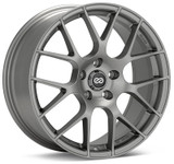 Enkei Raijin 18x8.5 42mm Offset 5x112 Bolt Pattern 72.6 Bore Diameter Hyper Silver Wheel - 467-885-4442HS