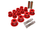 Energy Suspension 80-86 Nissan 720 & Hardbody Pickup 2WD Red Rear Leaf Spring Bushing Set - 7.2101R