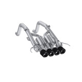 MBRP 14-19 Corvette 6.2L (NPP Models Only) T304SS 3in Cat-Back Dual Split w/ Quad Carbon Fiber Tips - S70073CF