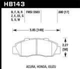 Hawk 97-01 Honda Prelude Blue 9012 Street Front Brake Pads - HB143E.680