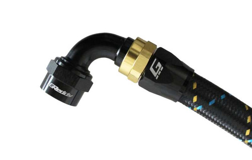 GReddy AN10 90 Degree Swivel Hose End - Black/Gold Anodized - 12801090 Photo - Primary