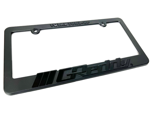 GReddy Total Tune Up License Plate Frame - Black Out - 21112001 Photo - Primary