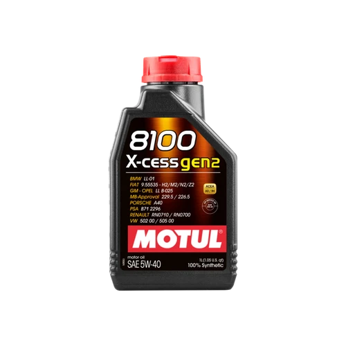 Motul 1L Synthetic Engine Oil 8100 5W40 X-CESS GEN2 - 110904 Photo - Primary