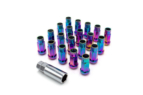 ISR Performance Steel 50mm Open Ended Lug Nuts M12x1.50 - Neo Chrome - IS-1250-NC Photo - Primary