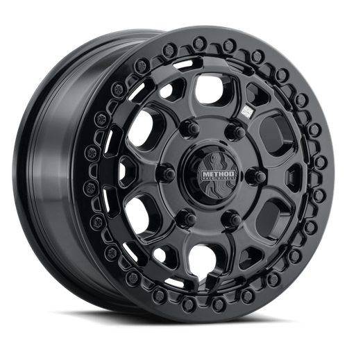 Method MR416 Beadlock 15x7 / 6x5.5 / 74mm Offset / 78.30mm Bore - Gloss Black Wheel - MR416570601366B Photo - Primary