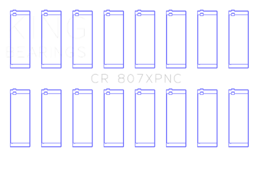 King Chevy Sbc 307ci and Gen III/IV Performance Rod Bearing Set (pMaxKote) - Size STD - CR807XPNC Photo - Primary