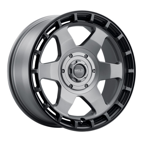 Weld Off-Road Ridge 20x9 - 6x135 / 6x139.7 BP - ET0 - 106.1mm CB - Satin Gunmetal Wheel (Black Ring) - W15109098500 Photo - Primary