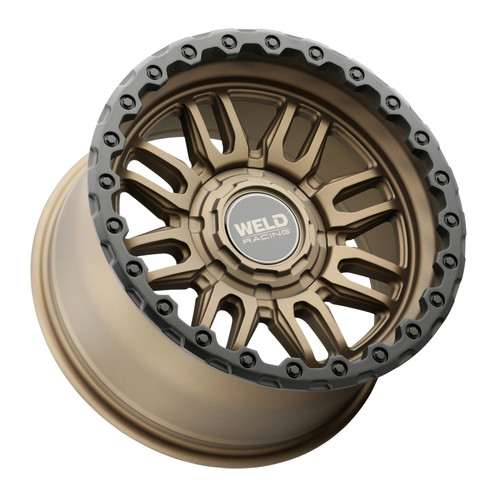 Weld Off-Road Swift 17x9in - 5x114.3 / 5x127 BP - ET-12 - 78.1mm CB- Satin Bronze Wheel & Black Ring - W18079026450 Photo - Primary