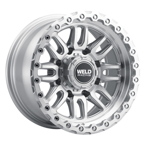 Weld Off-Road Swift 17x9in - 5x114.3 / 5x127 BP - ET-12 78.1mm CB Gloss Silver Machined Wheel & Ring - W18579026450 Photo - Primary