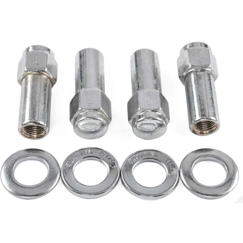 Weld Closed End Lug Nuts 12mm x 1.5 Thread Shank Seat - Chrome (4 Pack) - 601-1412 Photo - Primary