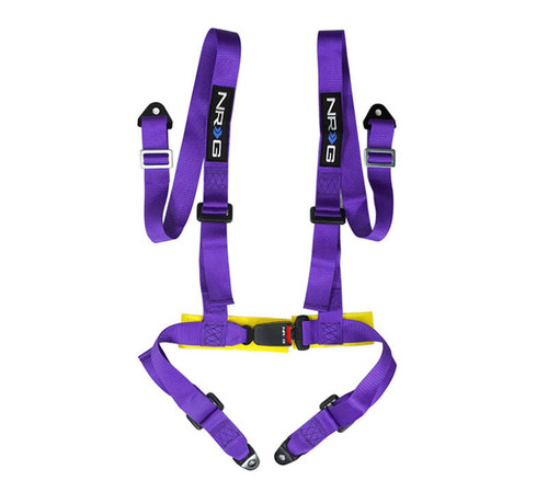 NRG 4 Point Seat Belt Harness / Buckle Lock- Purple - SBH-4PC-SPP Photo - Primary