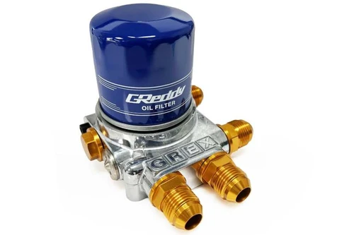 GReddy TYPE-I Oil Filter Relocation Block - Uses M20xP1.5 Oil Filter - 12401182 Photo - Primary