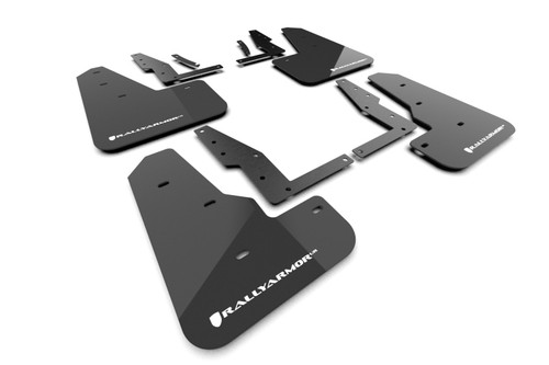 Rally Armor 22-26 22-26 Ford Maverick  Black UR Mud Flaps White Logo - MF145-UR-BLK-WH Photo - Primary