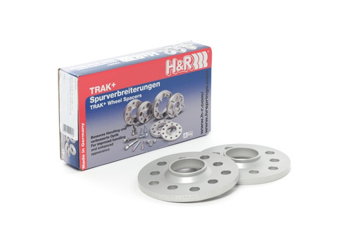 H&R Trak+ 3mm DR Spacer Bolt Pattern 5/112 66.5mm CB Bolt Thread 14x1.5 - Black - 06556650SW Photo - Primary