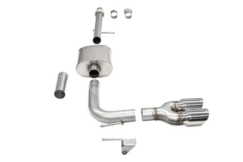 Corsa 14-16 Chevy Silverado 3.0in Catback Front Axle Exit Exhaust w/ Twin 4.0in Polished Pro Tips - 21310 Photo - Primary