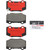 Brembo OE 15-22 Ford Mustang PRIME Ceramic Brake Pad - Rear - P24239N Photo - Close Up