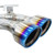 Invidia 2022+ Volkswagen Golf R MK8 76mm R400 Valved Cat Back Exhaust Rolled TI Tips - HS22GFR8GV4RT Photo - Close Up
