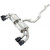Invidia 2022+ Volkswagen Golf R MK8 76mm R400 Valved Cat Back Exhaust Straight Cut Black Tips - HS22GFR8GV4SB Photo - Close Up