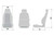 Sparco Seat GT Black/White - 009012NRBI Photo - Close Up