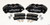 Wilwood DPHA Front Caliper & Pad Kit Black Honda / Acura w/ 262mm OE Rotor - 140-13029 Photo - Primary