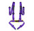 NRG 4 Point Seat Belt Harness / Buckle Lock- Purple - SBH-4PC-SPP Photo - Primary