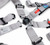 NRG 5PT 3in. Seat Belt Harness / Cam Lock - Silver - SBH-B6PCSL Photo - Close Up