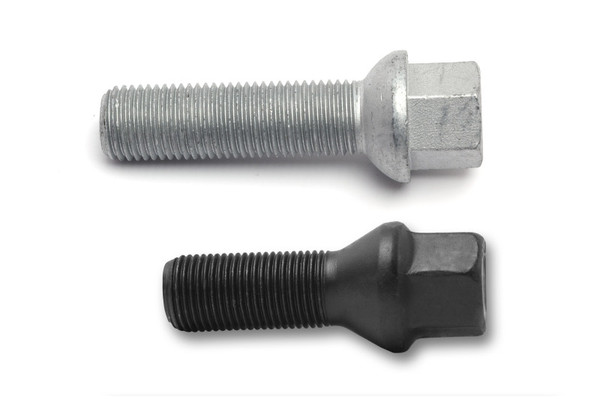 H&R Wheel Bolts 14 X 1.5 / Length 43mm / VW / Audi Ball / Head 17mm - Black - Set of 10 - 1454303SW SET Photo - Primary