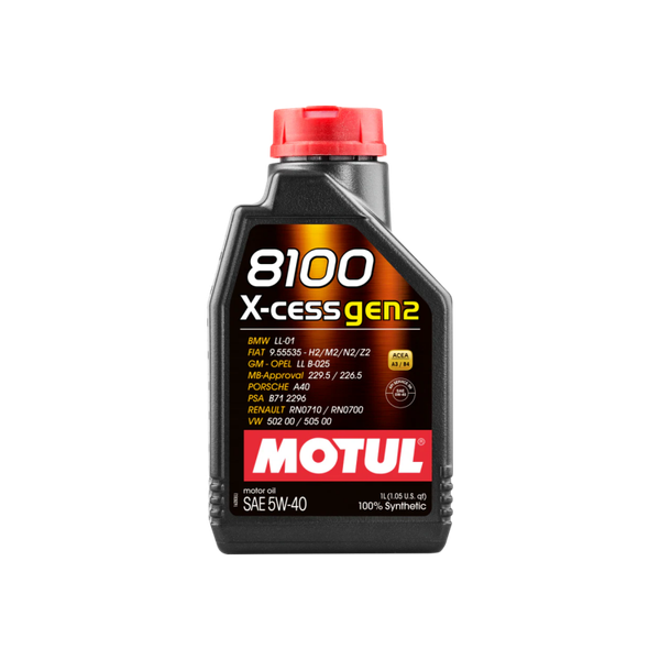 Motul 1L Synthetic Engine Oil 8100 5W40 X-CESS GEN2 - 110904 Photo - Primary