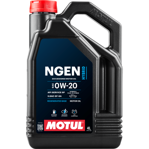 Motul 4L Hybrid Synthetic Motor Oil - 0W20 - 111902 Photo - Primary