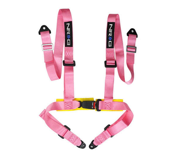 NRG 4 Point Seat Belt Harness / Buckle Lock- Pink - SBH-4PC-SPK Photo - Primary
