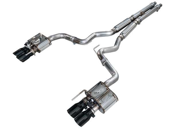 AWE Tuning 18-23 S550 Mustang GT SwitchPath Exhaust - Diamond Black Tips - 3025-43550 Photo - Primary