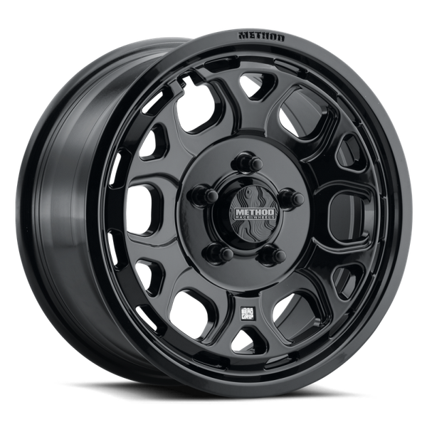 Method MR416 Bead Grip 15x7 / 5x4.5 / 55mm Offset / 68.00mm CB / Gloss Black Wheel - MR416570121361 Photo - Primary