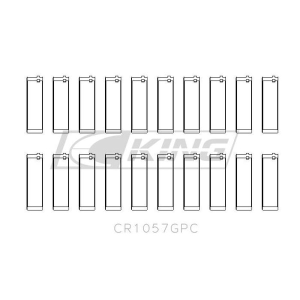 King Engine Bearings 05-10 BMW M5 E60 (S85B50) Coated & Graded Connecting Rod Bearing Set - CR1057GPC Photo - Primary