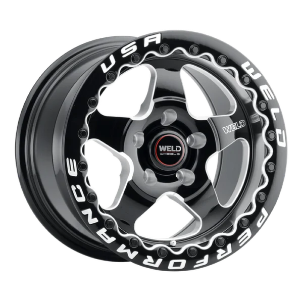 Weld S904 17x10 Ventura Beadlock 5x114.3 ET 49 BS 7.42 Gloss BLK MIL DIA 78.1 - S90470067P49 Photo - Primary