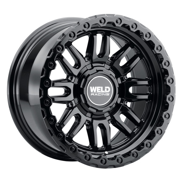 Weld Off-Road Swift 17x9in - 5x114.3 / 5x127 BP - ET-12 - 78.1mm CB - Gloss Black Wheel & Ring - W18479026450 Photo - Primary