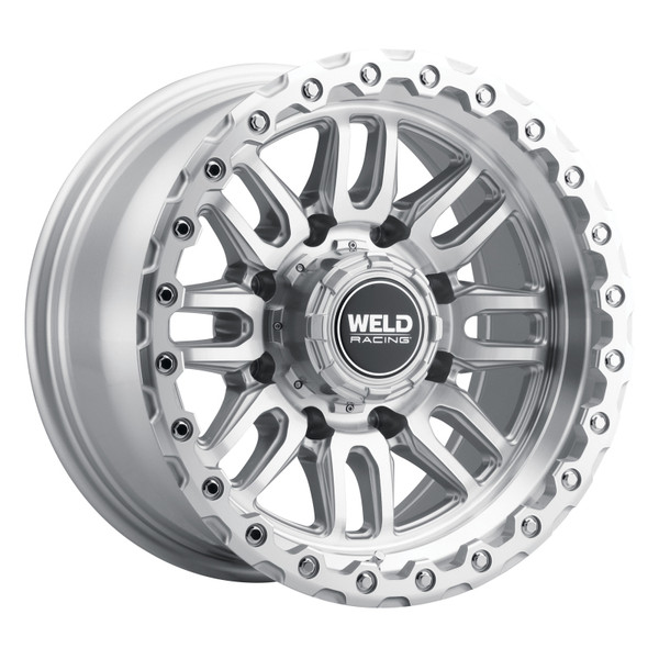 Weld Off-Road Swift 17x9in - 5x114.3 / 5x127 BP - ET-12 78.1mm CB Gloss Silver Machined Wheel & Ring - W18579026450 Photo - Primary